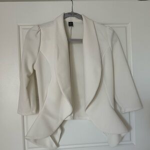 white short blazer